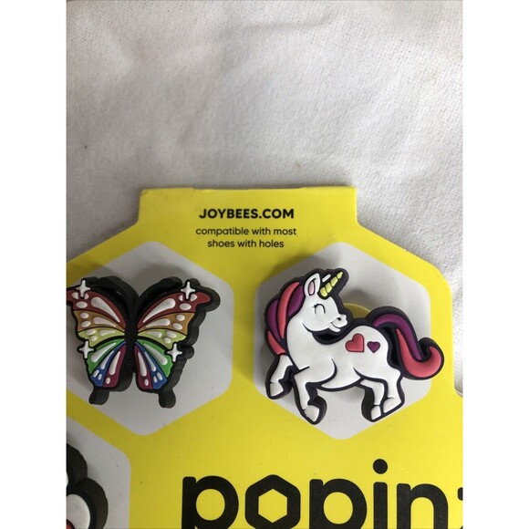 3 Pack Croc Charm Unicorn, Butterfly, Smiley Face. New!! - Picture 2 of 4